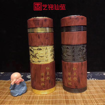 Yew Water Cup Tea Cup Health Care Wellness Solid Wood Vehicular Cup Portable Insulated Kettle Business Wood Carved Water Glass