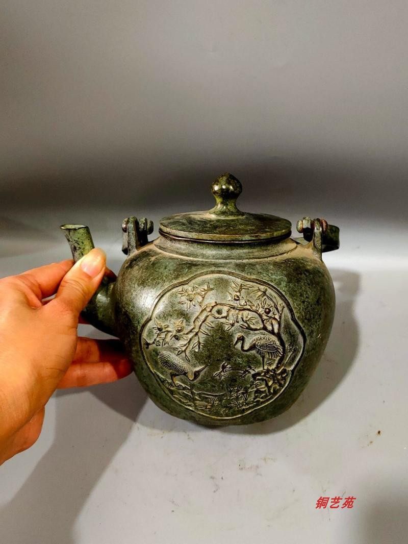 Copper Kettle Pure Copper Old Kettle Antique Bronze Paste Making Old Pot Living Room Office Decoration