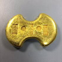Lanzhou Yongfeng Li Si Zhao Feng Tianxiang antique carved crafts gold ingot gold waist ingot pure brass gilt ingot 58