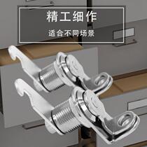 Lockable Padlock Locker Locker Cabinet Lock Turn Tongue Lock Cabinet Door Lock Iron Sheet Cabinet Lock Core Door Padlock Hook Lock