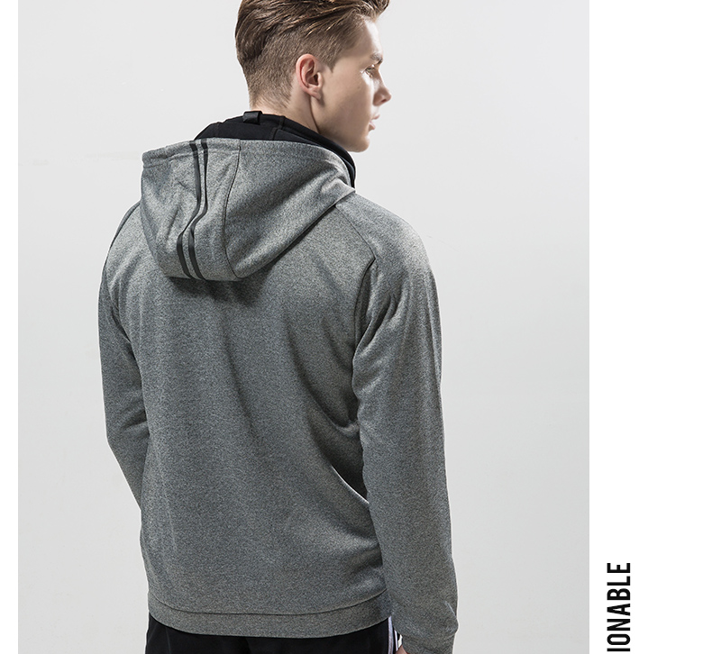 Mùa thu 2019 mùa thu mới của nam giới áo len gió ấm áo hoodie cardigan toàn diện đào tạo trang phục thể thao giản dị - Thể thao lông cừu / jumper áo sweater unisex