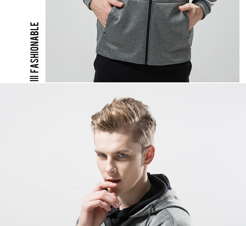 Mùa thu 2019 mùa thu mới của nam giới áo len gió ấm áo hoodie cardigan toàn diện đào tạo trang phục thể thao giản dị - Thể thao lông cừu / jumper áo sweater unisex