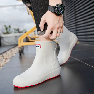 Unifang waterproof shoes, warm anti-slip rain boots