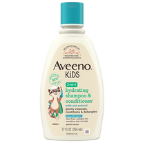 (Self-operated) American version of imported Aveeno childrens additive-free shampoo and conditioner two-in-one designed for children 354ml