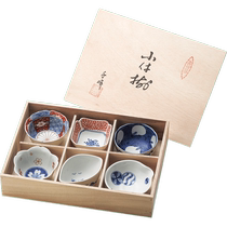 (Self-operated) Hasami-yaki blue and white bowl six-piece gift box set imported from Japan Japanese-style household Japanese cuisine dish