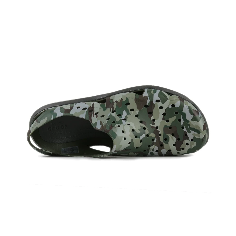 Crocs, камуфляжные сандалии, дышащие пляжные туфли