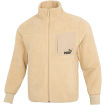 (Self-operated) Puma Puma cotton clothing for men and women plush jacket warm stand-up collar top couple jacket 673645