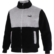 (Self-operated) Puma mens plush jacket with contrasting color cotton casual sportswear 848954