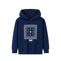 (Self-operated) Levis Levis childrens clothing autumn new hooded sweatshirt boys casual sports long-sleeved tops