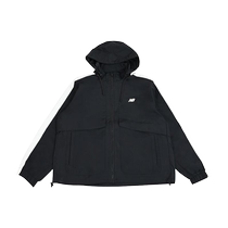 (Self-operated) new balance mens and womens same style windbreaker jacket contrasting color off-duty jacket AMJ41340-BK