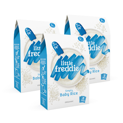 【自营】小皮进口原味高铁大米粉160g*3盒