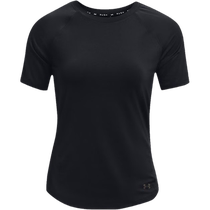 (Self-operated) Under Armor half-sleeved womens summer fitness black short-sleeved T-shirt 1379963-001