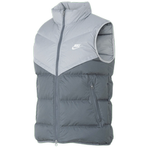 (Auto-fonctionné) Nike Veste à col montant pour homme Veste de sport chaude Veste sans manches