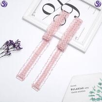 Urban sexy beauty lace double shoulder strap single collar fish silk non-slip belt hollow bra underwear accessories through