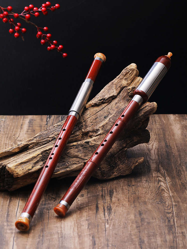 Yunnan ethnic percussion instrument imitation red wood resin durable vertical blow Bau drop B tone C for children students beginner