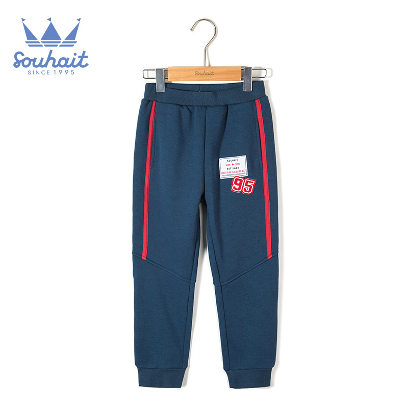 con nước mùa thu 2019 / mùa đông mới ấm dày trẻ em trai quần quần âu quần sweatpants ngoài trời.