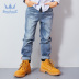 Boy Jeans nước 2019 mùa xuân và mùa thu mới vừa cỡ cho trẻ em dài quần Air yoknoo Boy Tide Thin. 