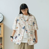 714street Летняя брендовая японская рубашка, пляжная футболка, короткий рукав