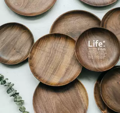 Food shooting props Japanese style North American black walnut wood Western dishes Nordic breakfast photography photo ornaments