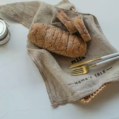 Photography shooting INS linen cotton napkins photography background meal cloth simple style placemats shopkeeper recommended