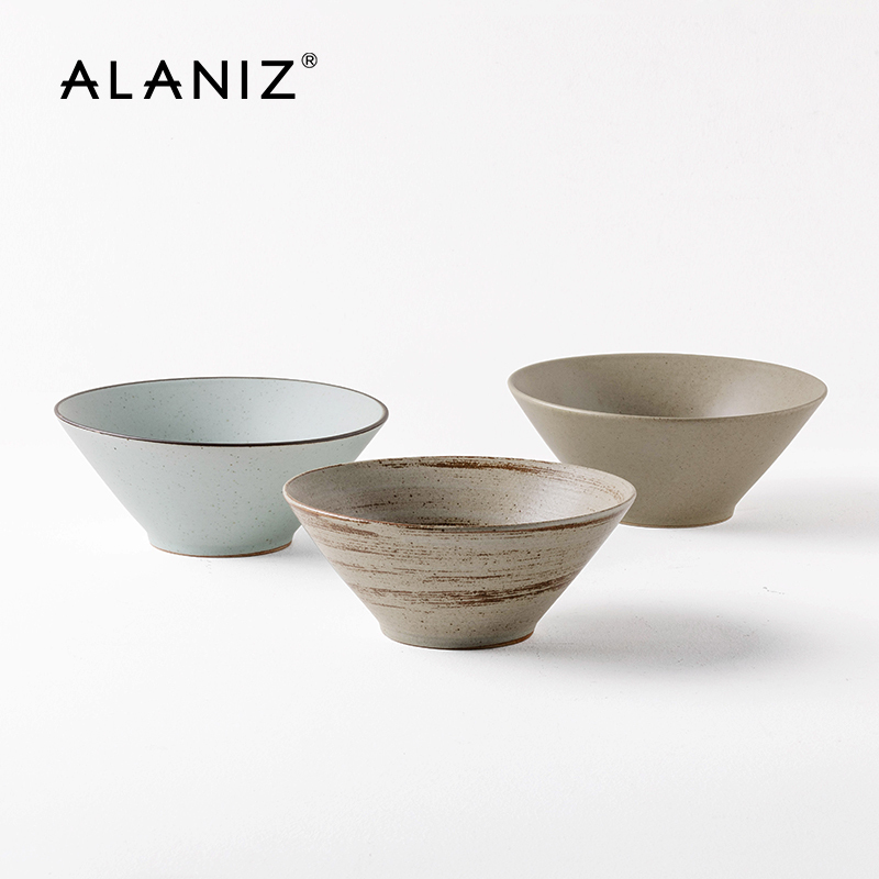 Alaniz Nanzjing Chunmo Japanese-Style Ramen Bowl, New Household Instant Noodle Bowl, Large Soup Bowl, Conical Bowl, Ceramic Bowlware Alaniz Nanzjing Chunmo Japanese-Style Ramen Bowl, New Household Instant Noodle Bowl, Large Soup Bowl, Conical Bowl, Ceramic Bowlware