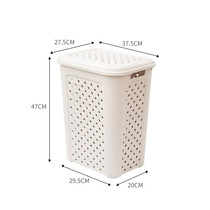 Size and size dirty clothes basket Plastic dirty clothes storage basket Household bathroom laundry basket Dirty clothes basket fresh