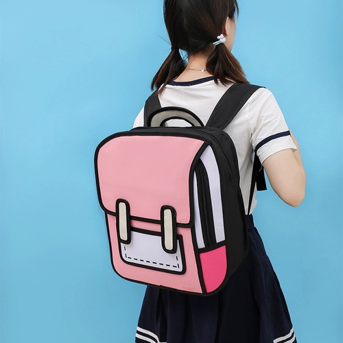 Ранец, мультяшный универсальный рюкзак, популярно в интернете, в корейском стиле