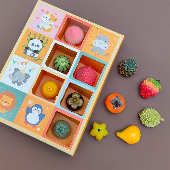Mini Simulated Fruit Hole Children's Small Lottery Blind Box Toy Miniature Watermelon Model Children's Gift