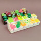 Mini luminous fruit shelf simulation supermarket cantaloupe durian food toy model baby house accessories non-children's toys