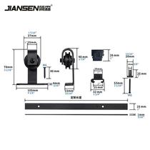 KouZhan 274 display rack vegetable door pulley track cabinet model door sliding door sliding door window track pulley single guide rail