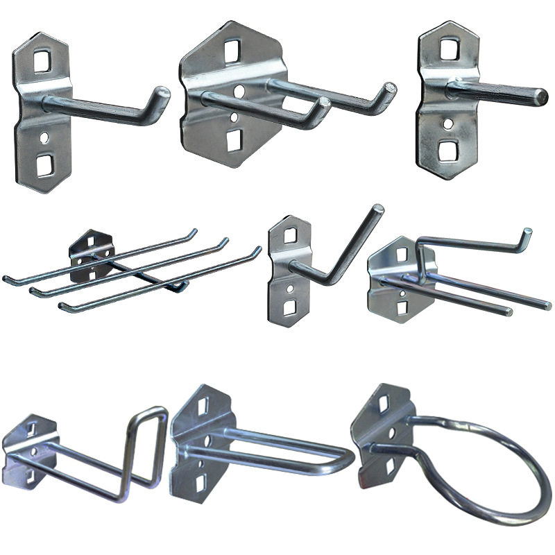 Co-working five gold tool hooks square hole plate hanging plate tool containing steam repair workshop tool hanging plate wall finishing frame