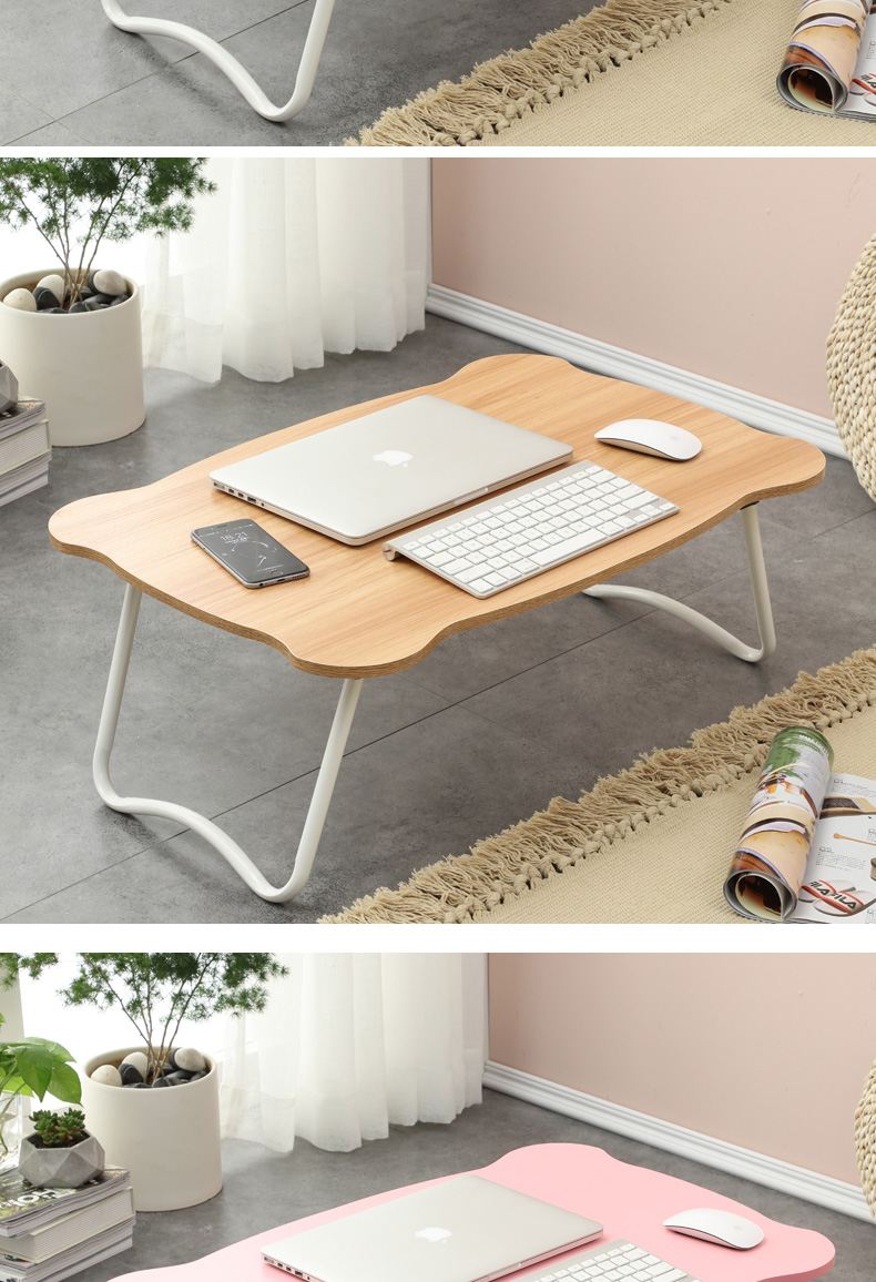 Kéo dài và mở rộng máy tính xách tay giường bàn máy tính có thể gập lại bàn lười học sinh học tập ký túc xá bàn nhỏ tăng phiên bản - Bàn bàn điều chỉnh độ cao