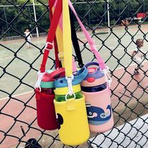 Childrens water glasses for special primary school children Summer girls boyssummer girls kindergarten anti-fall baby portable cy