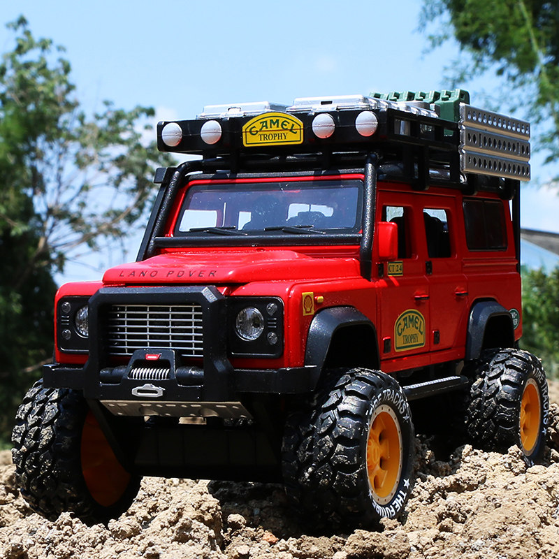 Lu Fu guard alloy car model sound and light pull back shock absorber boy toy car off-road vehicle simulation car model ornaments