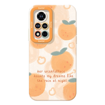 Full screen Big orange apply Honor v40 mobile phone shell v20 v30pro new honorx30i spring summer x20se silicone x10 full package 9xpro female magic