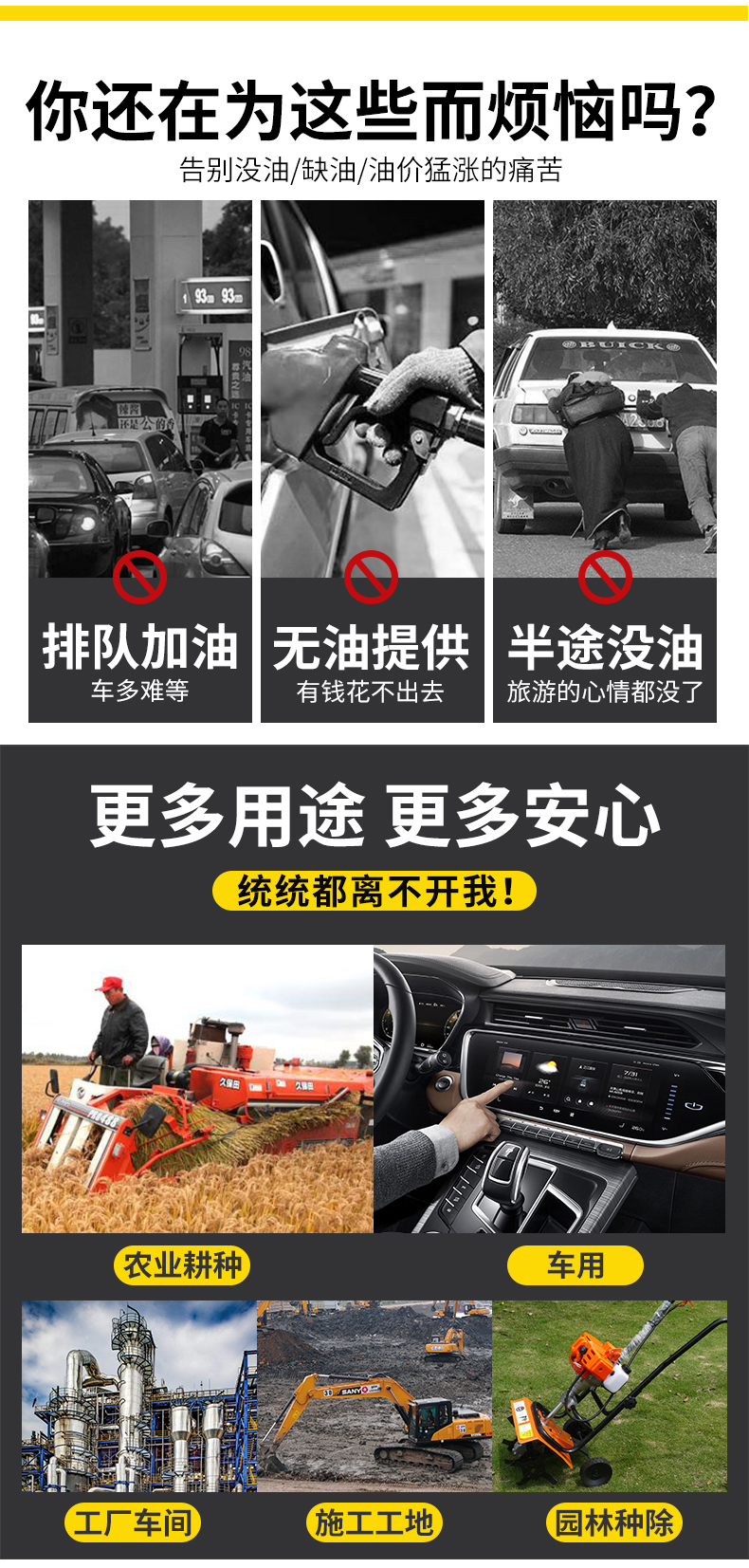 FOGER 福格 汽车摩托车备用油箱 标准卧式铁盖 3L 图3