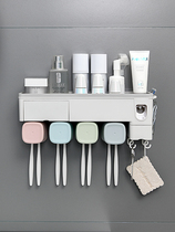 Wall suit toothbrush hanging wash toilet toothbrush holder Holder Holder toothbrush cup toothpaste Electric