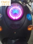 Phiên bản châu Âu của vua rùa nhỏ xe điện xe máy đèn pha lắp ráp đèn xenon đèn led đôi ánh sáng ống kính thiên thần quỷ - Đèn HID xe máy đèn pha xe máy honda