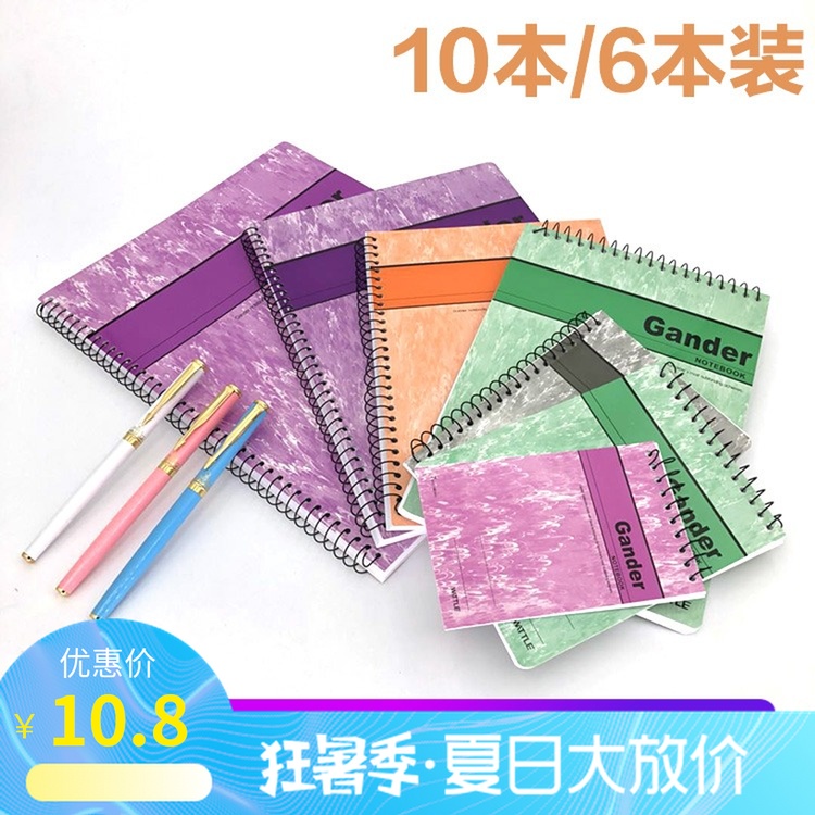 The southern pier flips a4 spiral mini vertical a5 coil book B5 notebook side flip thicker diary