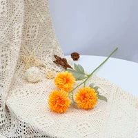 Серебряный 3 -голод хризантема апельсин