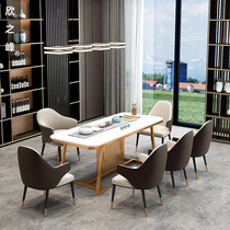 New Chinese style Modern simple light luxury household small tea table Office leisure reception tea room Tea table Tea table and chair combination