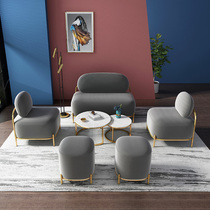 Nordic light luxury net red small apartment bedroom double small sofa ins apartment postmodern minimalist fabric sofa