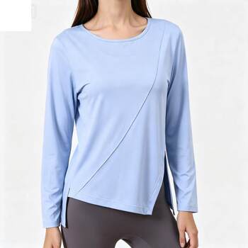 Sports tops for women plus size fat mm loose running cover-up long-sleeved quick-drying t-shirt yoga wear fitness fashion new style