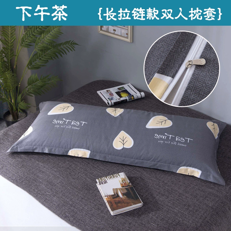 Xiaoyang’s Pillowcase} Bông dài 1,5m 1,2m1,8 Áo gối đôi có dây kéo Những người yêu thích Gối dài bằng bông - Gối trường hợp