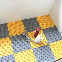 Toilet anti-slip mat bathroom ground mat waterproof shower home hollowed-out splicing shower room toilet foot mat floor mat