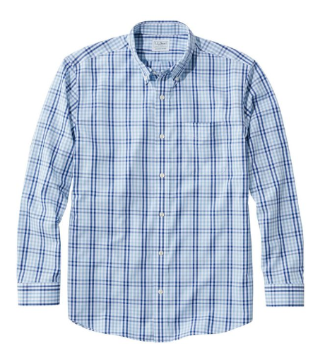 LL Bean Penn Men's outdoor shirts Long sleeves Neckline Tips of Breathable Plaid USA Direct mail TA294423