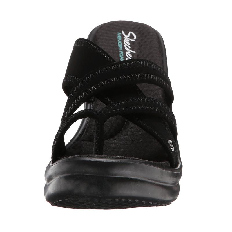 Skechers / SKECHERS Dép thể thao nữ đi du lịch qua dốc cao gót thoải mái 8947773 - Dép thể thao giày vento
