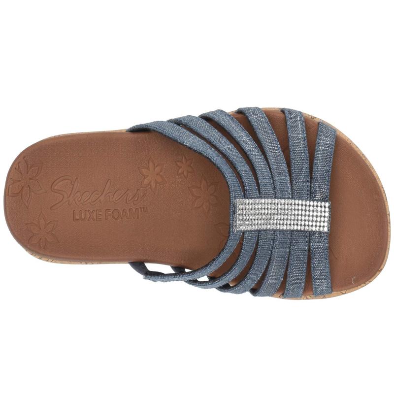 Skechers / SKECHERS dép thể thao nữ cao gót mỏng dây đai thoáng khí mùa hè thoải mái du lịch 9273235 - Dép thể thao giày dép juno
