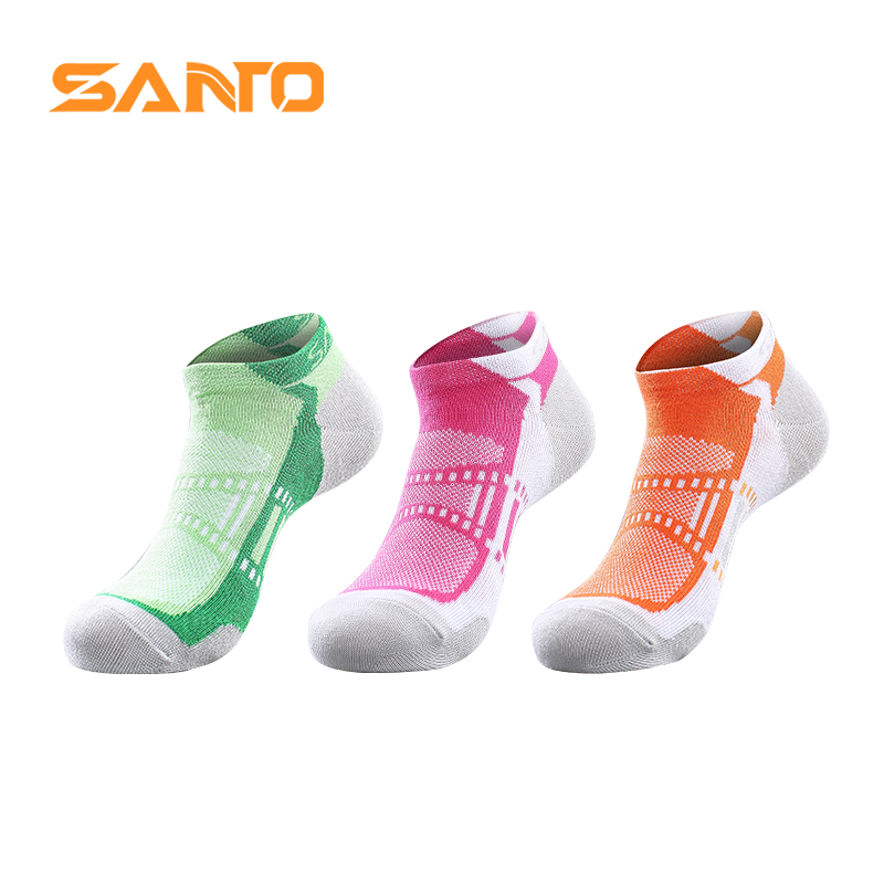 santo marathon running sports socks coolmax speed dry socks perspiration quick dry all season breathable comfort invisible socks