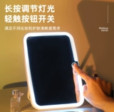 Светодиод со легким зеркальным зеркалом настольные зеркальные общежития общежития общежития для дома портативная портативная красавица